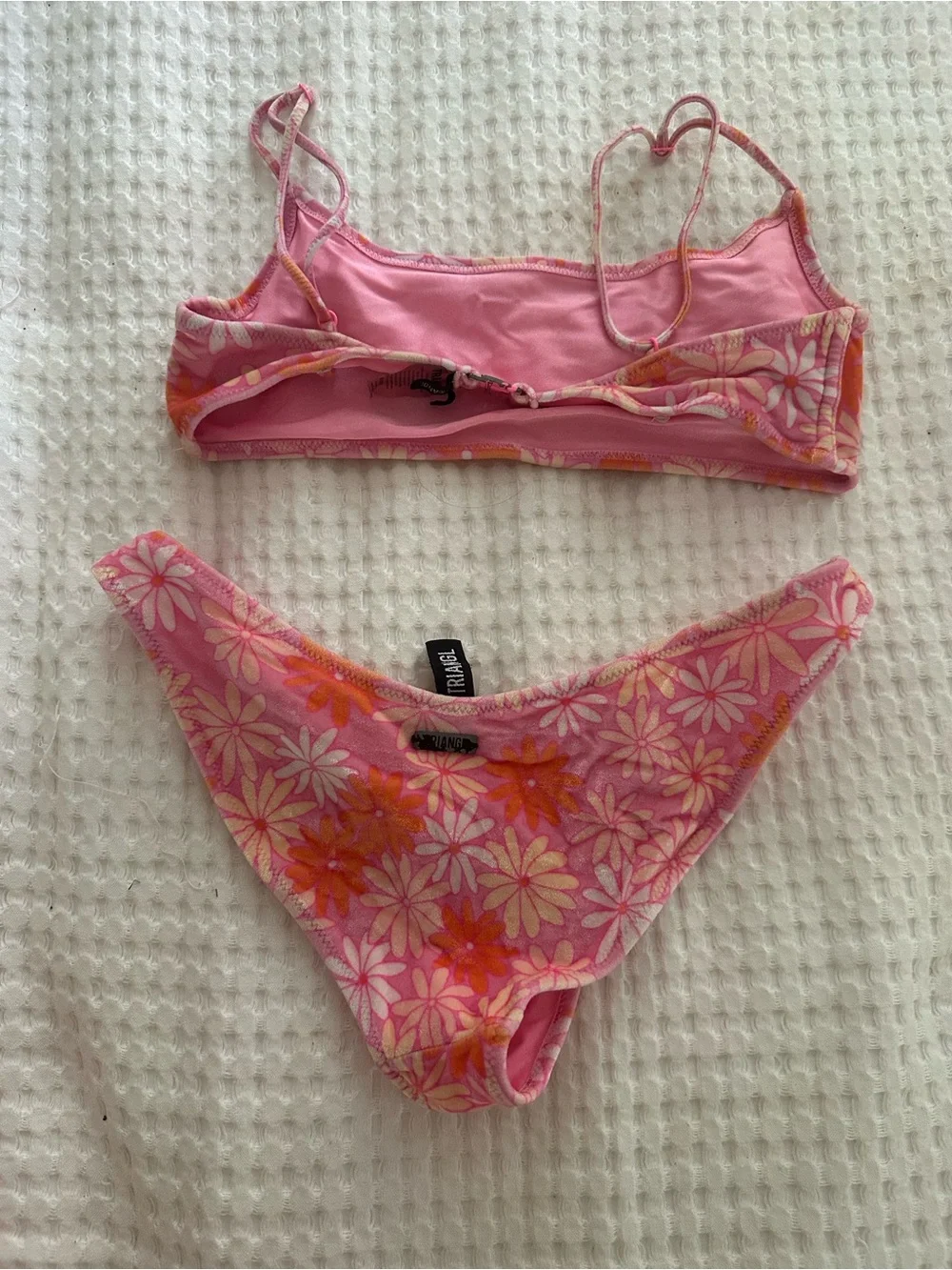 triangl swimwear Pink & Orange Floral Bikini Set